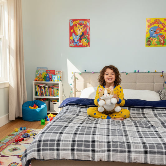 Childish joy in the hands of as child