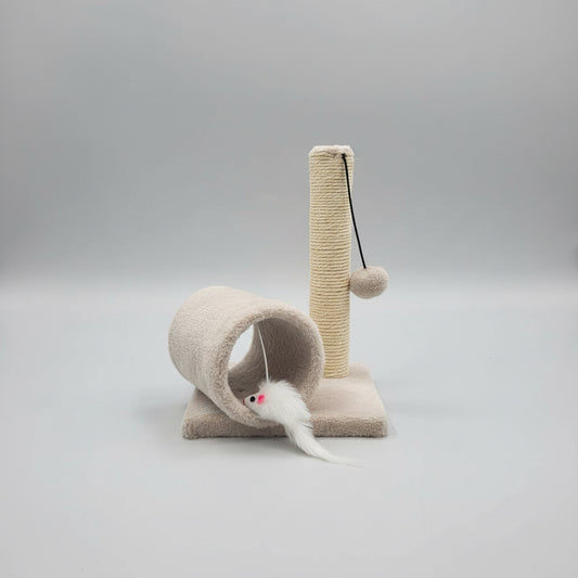 Cat toy with a cylindrical structure