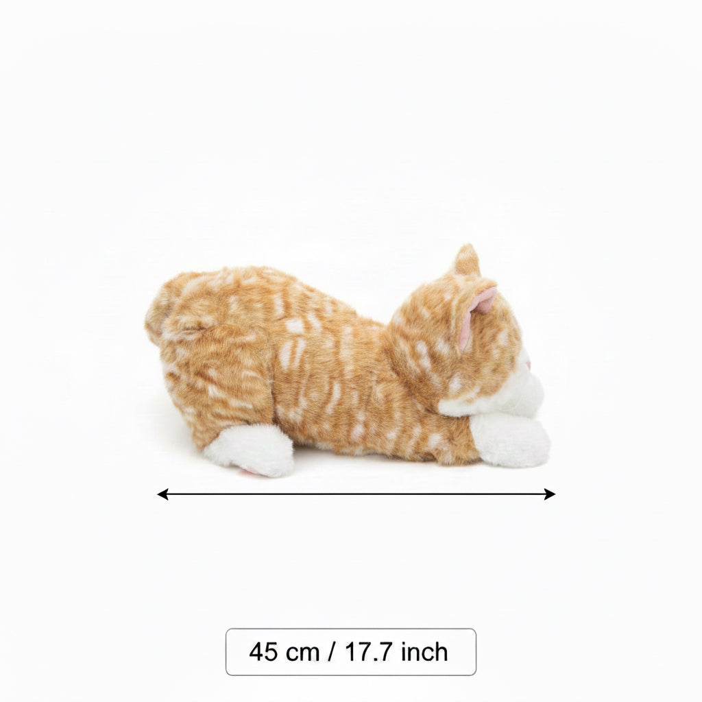 Ginger Cat Plush Toy 45 cm Side View